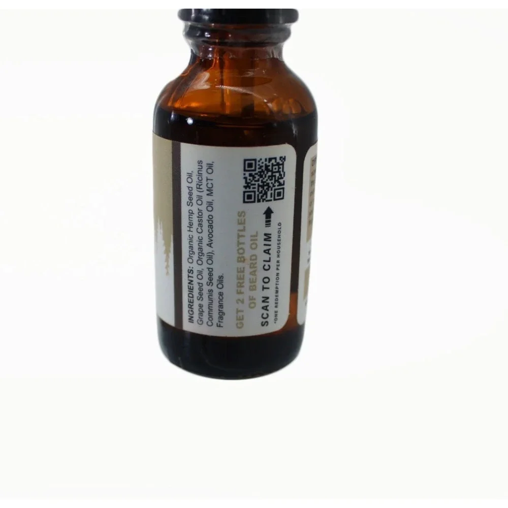 Crafted Beards Tobacco‎ Vanilla Beard Oil 1oz Natural Scent Grooming Oil